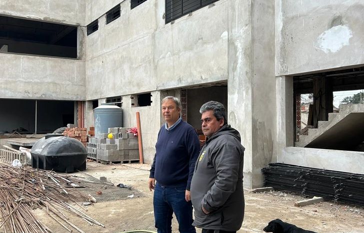 Avanza la obra de la nueva Escuela Secundaria N°26 de Glew para ampliar su matrícula.