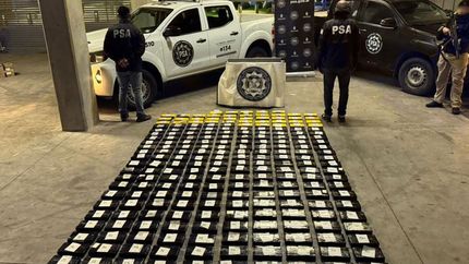 Incautaron una gran cantidad de cocaína.