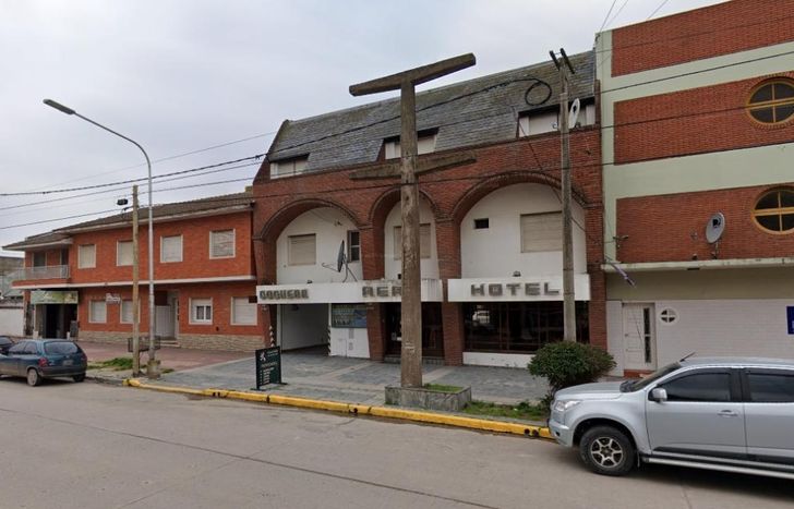 El hotel donde capturaron al delincuente.