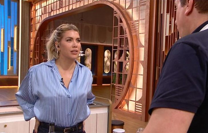 Wanda Nara y Maxi López, en MasterChef Celebrity.