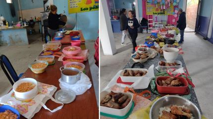 El comedor hace meriendas y almuerzos todas las semanas: a cada jornada asisten alrededor de 60 familias.