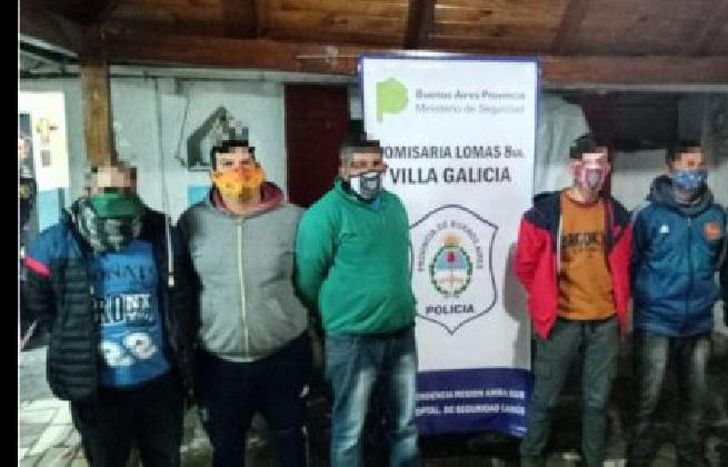 el grupo de delincuentes fue detenido.