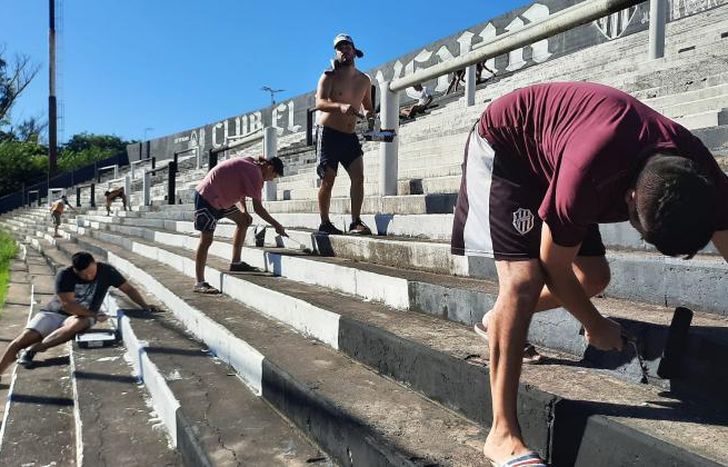 Las obras en el club avanzan sobre distintos sectores.