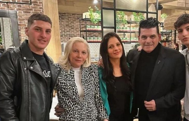 Chiara Mancuso y su familia.