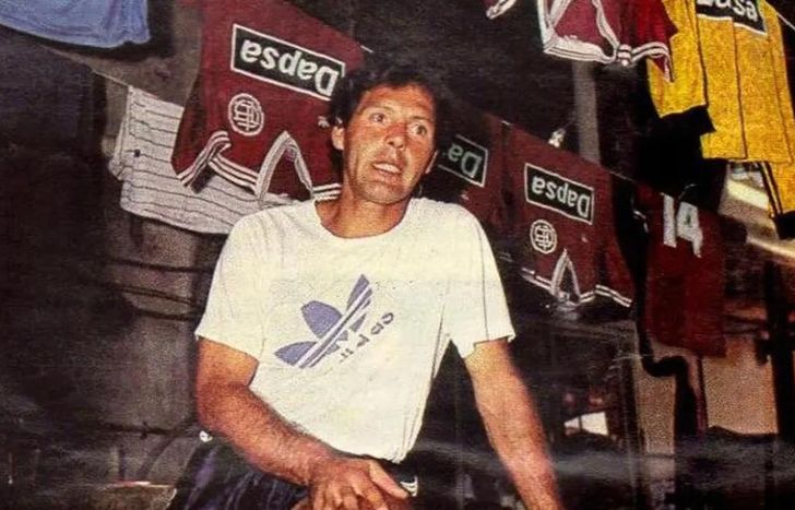 Miguel Russo en su época en Lanús.