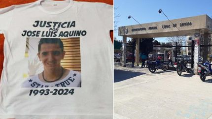 Familiares de la víctima visibilizan el reclamo de justicia.