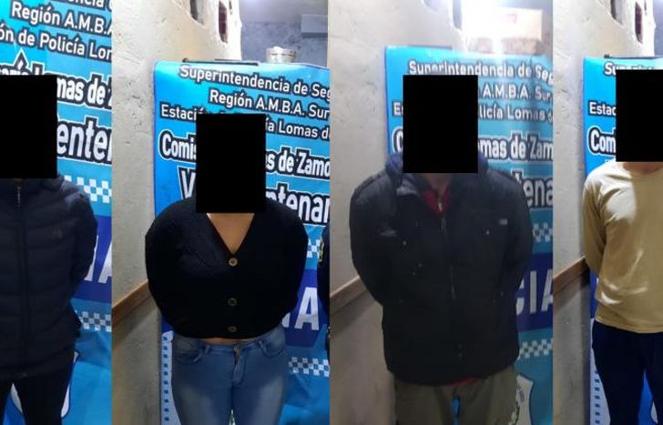 Se encuentran detenidos dos hombres y dos mujeres.