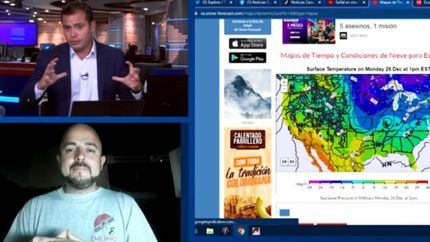 Emiliano brinda el clima en las redes, la radio, la televisión y ahora por WhatsApp.