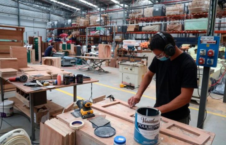 Maderas y muebles, la mejor performance.