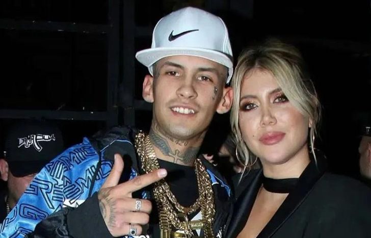 L-Gante y Wanda Nara.