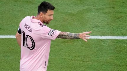 El festejo del rosarino.