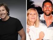 Gustavo Bermúdez y la familia de Lionel Messi.&nbsp;