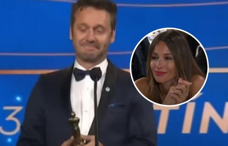 Benjamín Vicuña cometió un furcio amoroso sobre Pampita en su discurso en los Martín Fierro.