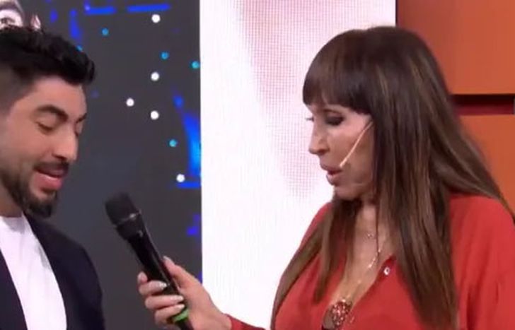 Facundo Moyano con Moria Casán.&nbsp;