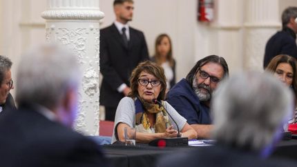 Participaron representantes de los gremios CTERA, UDA, CEA, SADOP y AMET.