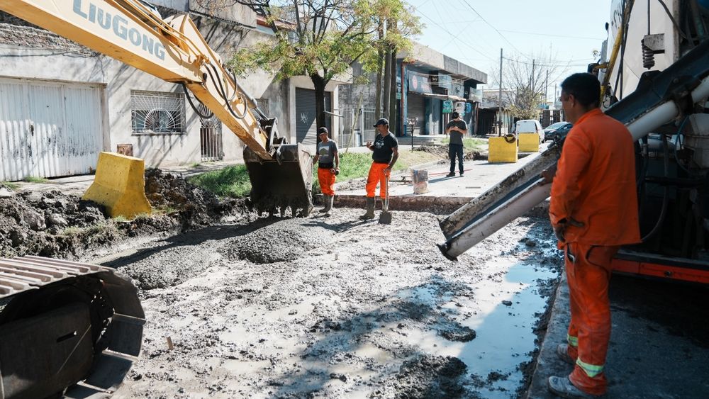 Las obras llegan a distintas localidades de Lomas. Las obras llegan a distintas localidades de Lomas.
