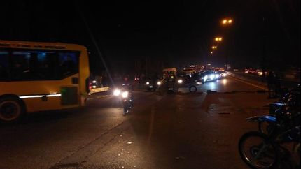 protestas en camino negro por cortes de luz