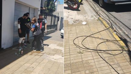 El joven de 28 años fue asistido en la zona. El joven de 28 años fue asistido en la zona.