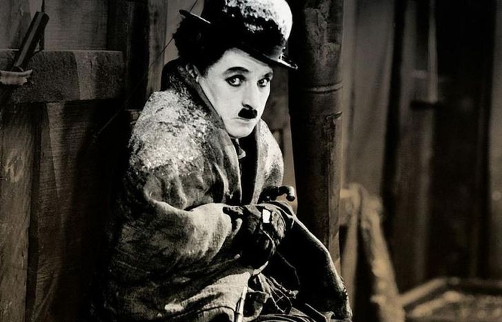 Charles Chaplin, en escena.