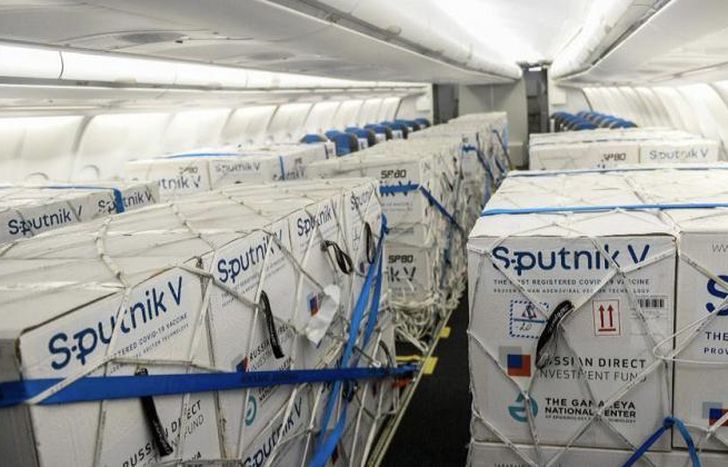La vacuna rusa representa la mitad del total recibido.