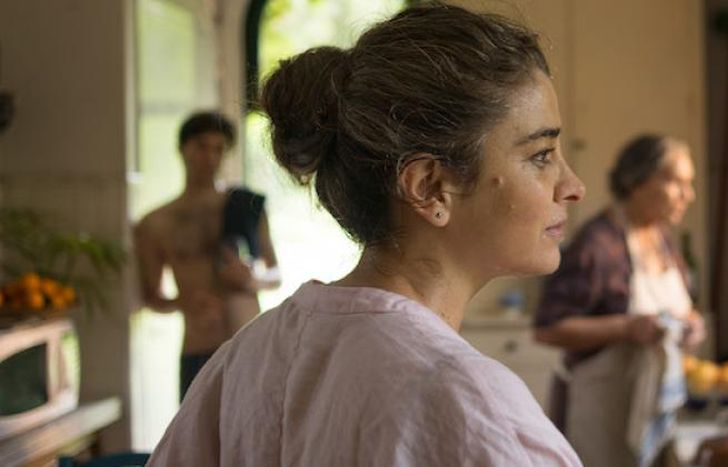 Erica Rivas en escena.