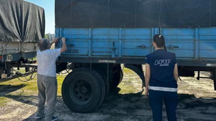 El camión salió de Banfield y fue interceptado en Chaco.
