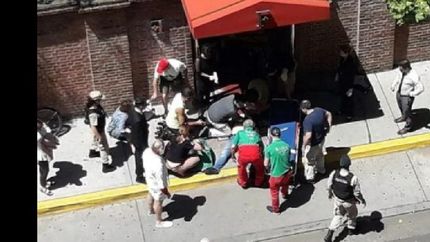 el hecho ocurrió en el barrio porteño de puerto madero.