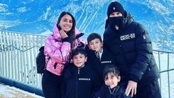 En los Alpes.