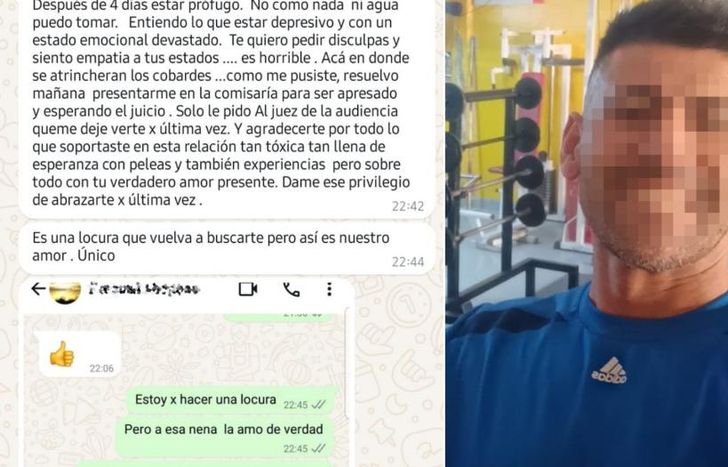 Los mensajes que le habría enviado el acusado.
