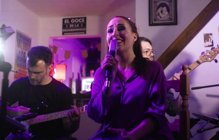 Flor Gauna, en vivo.&nbsp;