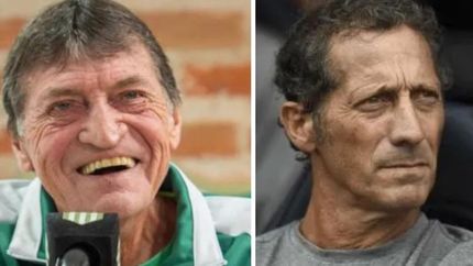 Banfield, entre Julio Falcioni y Pedro Troglio. Banfield, entre Julio Falcioni y Pedro Troglio.