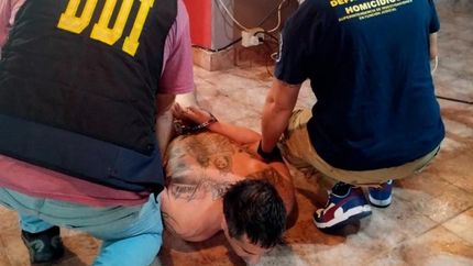 El momento de la detención de Pilepich, el mes pasado.