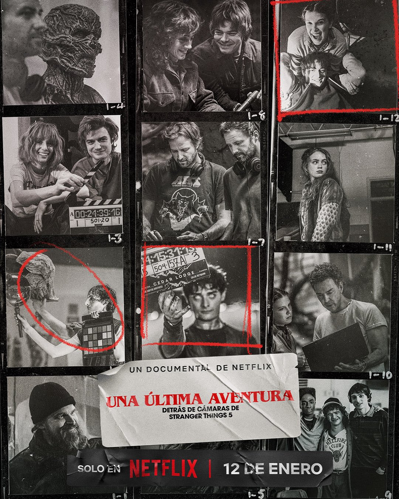 Netflix presenta la película con el detrás de escena de la serie Stranger Things.