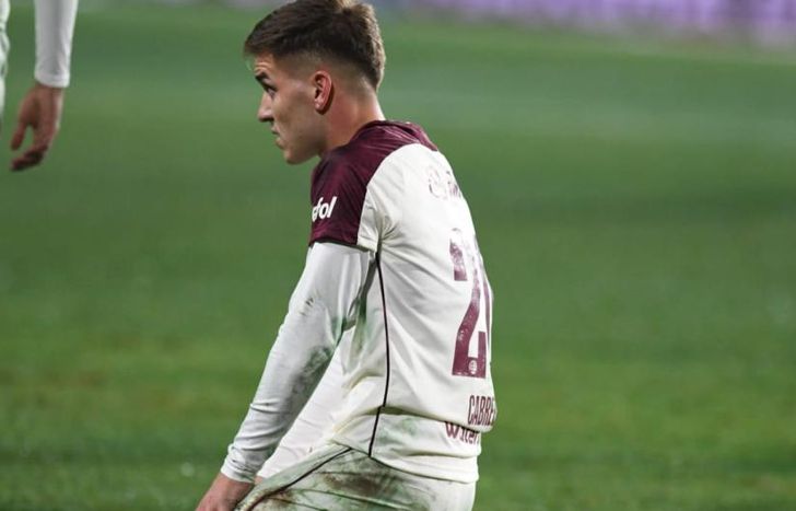 Cabrera duró unos pocos minutos en cancha.