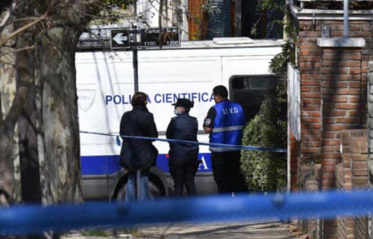 La Policía Científica en la escena del homicidio.