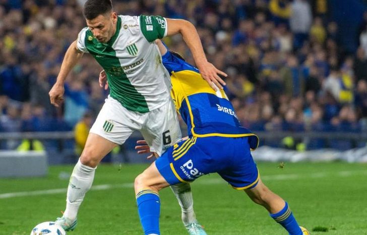 Guillermo Enrique  fue titular en Banfield ante Boca.