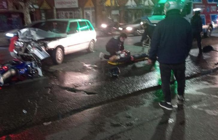 Momentos después de la colisión.