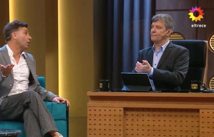 Martín Bossi con Mario Pergolini.