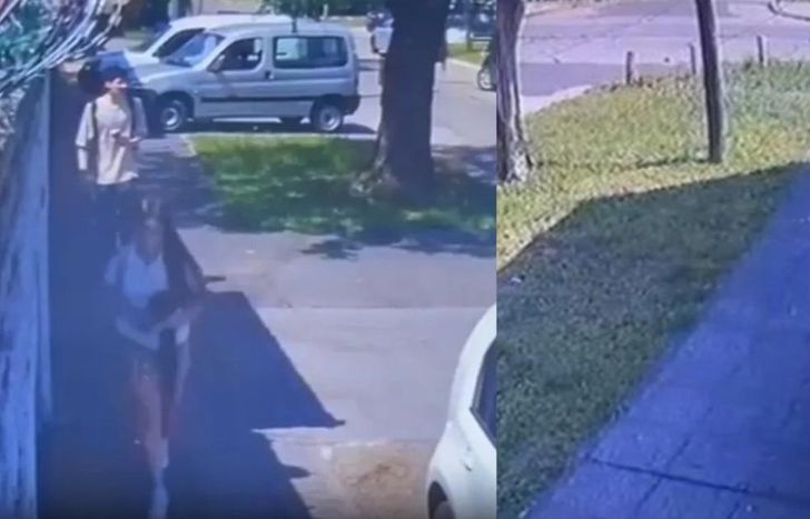 El ataque quedó grabado por una cámara de seguridad.