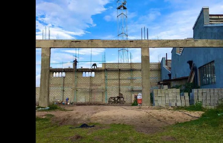 Las obras en el nuevo gimnasio avanzan a paso firme.