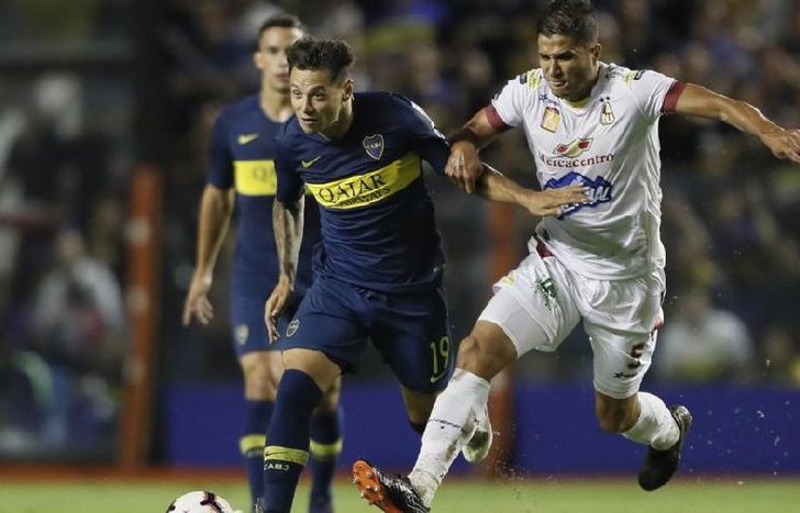 Mauro Zárate fue la gran figura de la goleada de Boca sobre Deportes Tolima en La Bombonera.