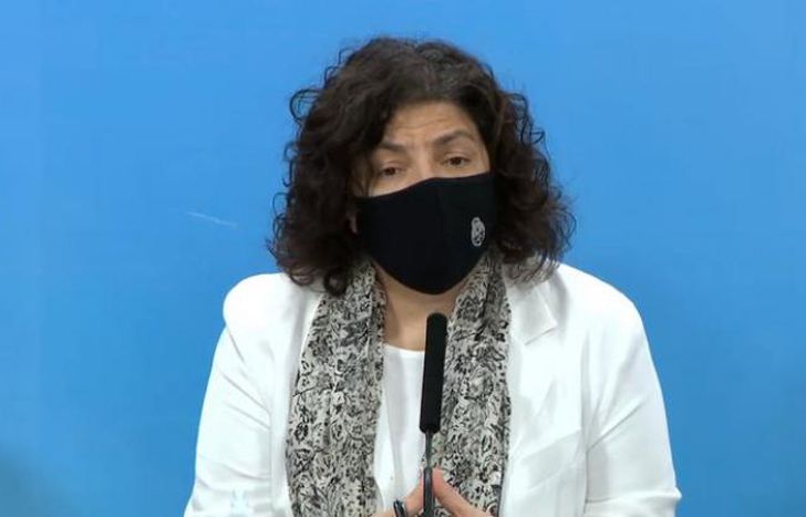 La ministra dio precisiones sobre la segunda ola de contagios.
