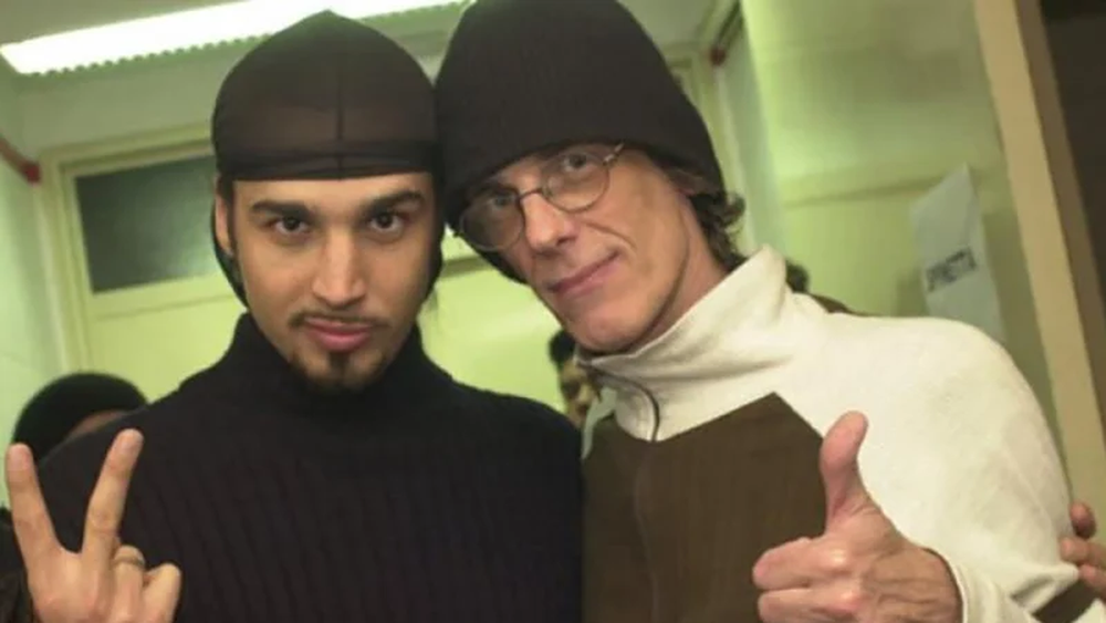 Dante Spinetta, con su papá.&nbsp;