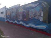 Temperley cuenta con un nuevo mural, autoría de Marcial Lazarte.