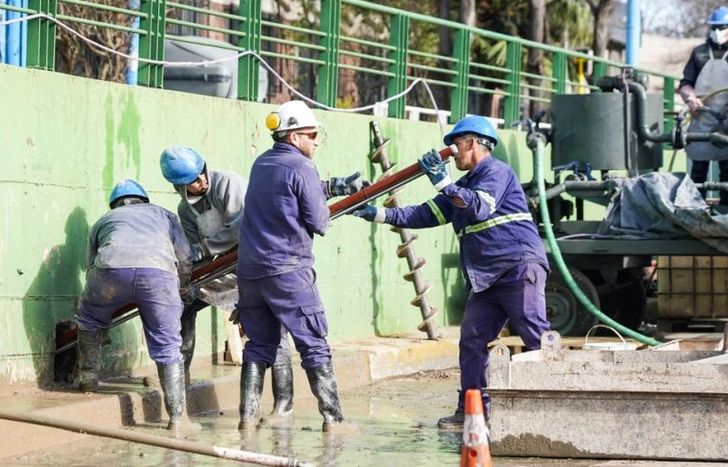 Las obras son coordinadas con el Gobierno de la Provincia.