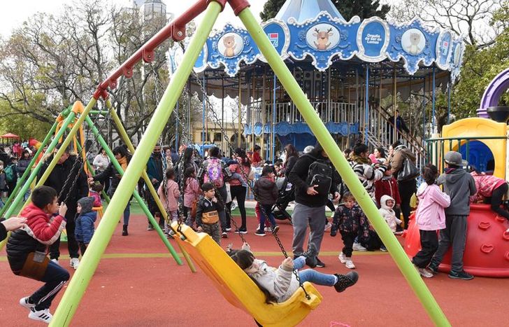 La zona infantil fue ampliada con nuevos juegos.