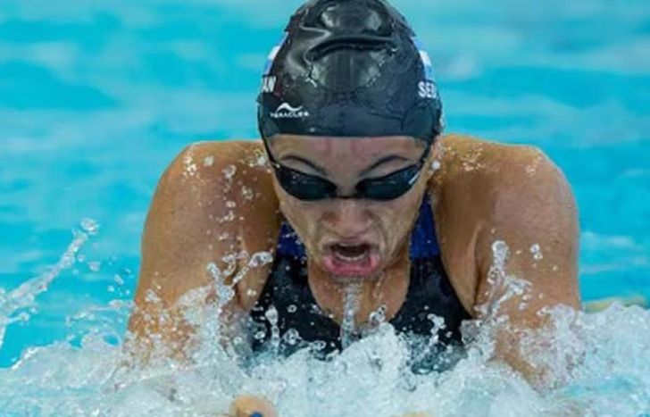 Julia Sebastián, del equipo de natación.