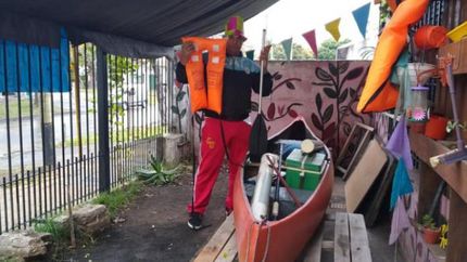 un lomense emprendio una cruzada solidaria que casi termina en tragedia