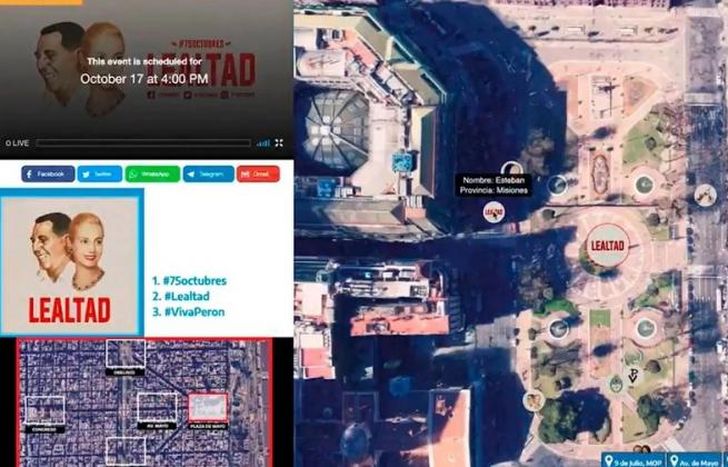 La web desde donde se podrá vivir el acto del Día de la Lealtad.