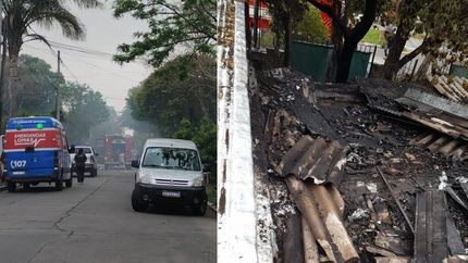 La propiedad quedó destruida.